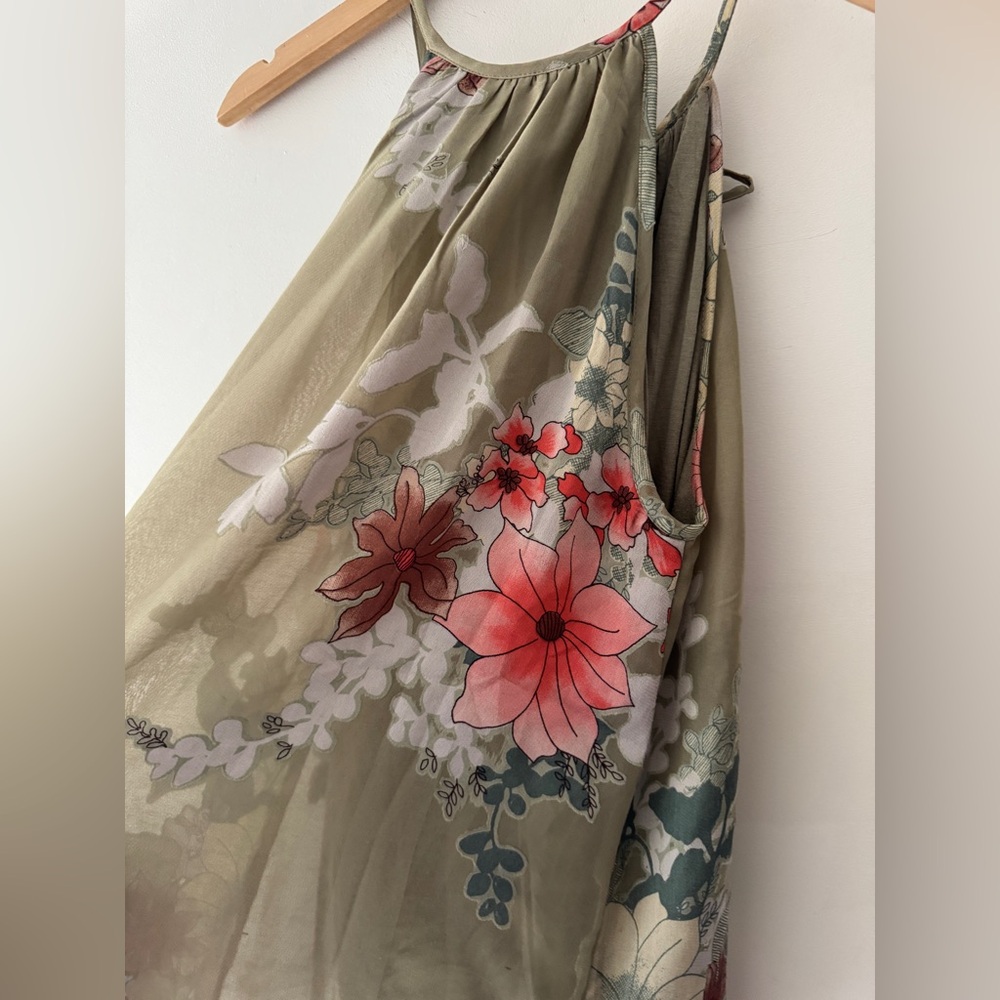 Anthropologie Floral Halter Top - Picture 4 of 5